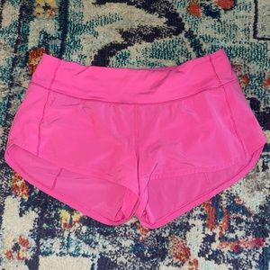Size 6 speed up shorts Sonic pink